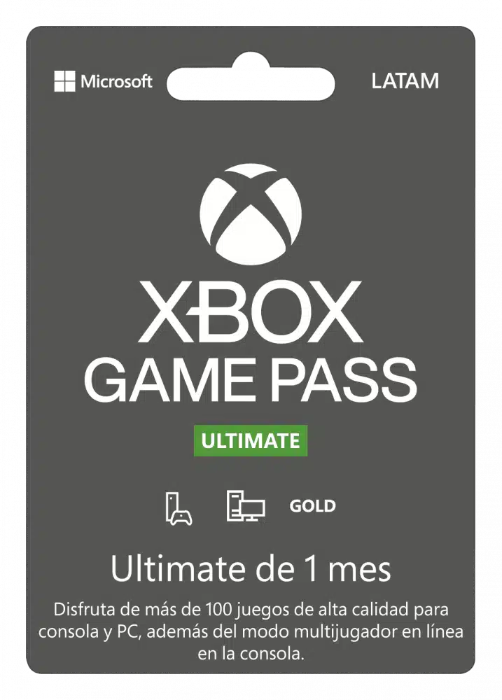 Xbox Planet Mexico. - Game Pass Ultimate 1 Mes $189 Recibes 1 mes